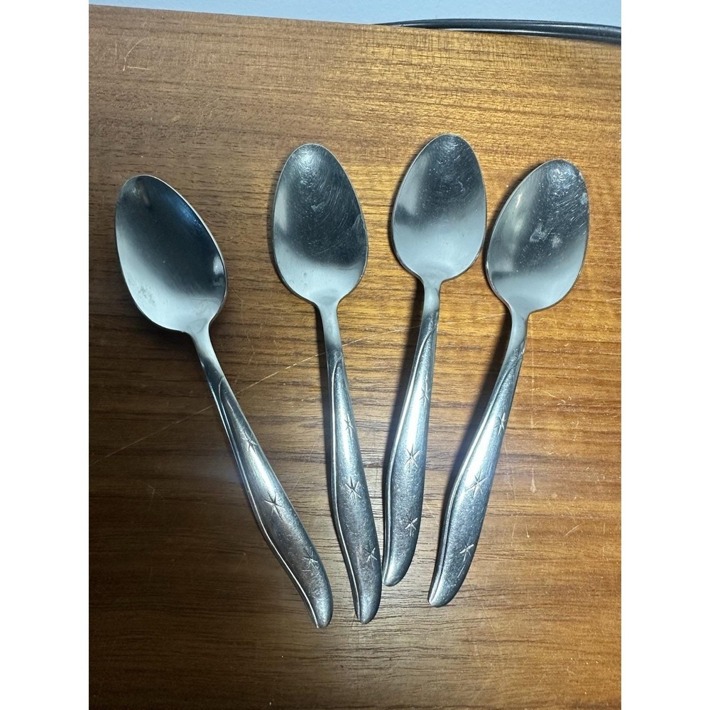 Tablespoon CITATION Mid Century Atomic Star Mar Crest Stainless Steel Flatware 4